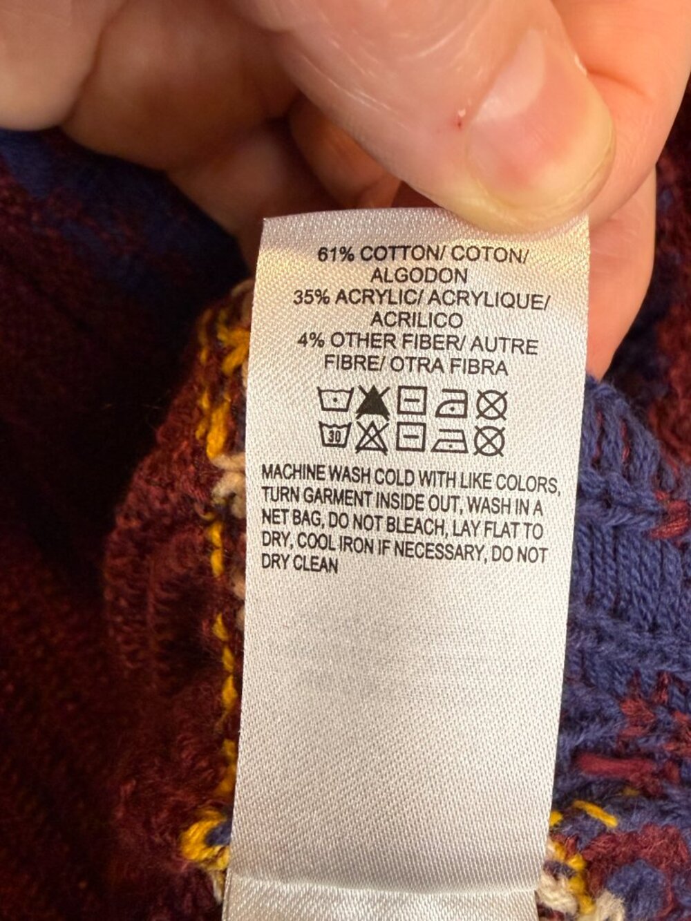 NWT Lucky Brand Southwestern Aztec Open Cardigan Sweater Women's M Boho Print - Picture 10 of 15